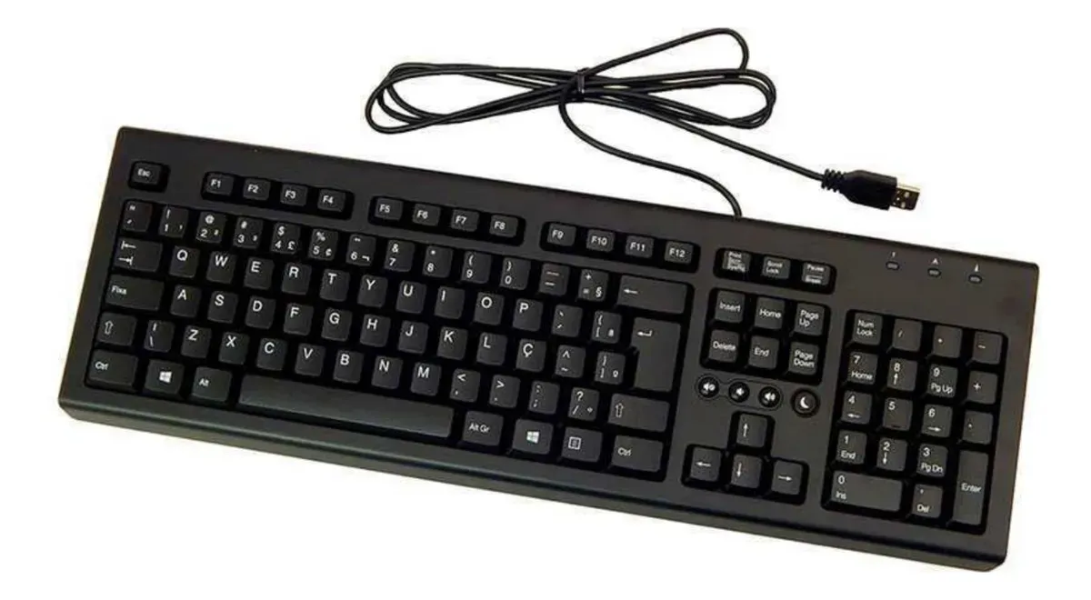 TECLADO HP 697737-162 ALAMBRICO NEGRO, vista 2